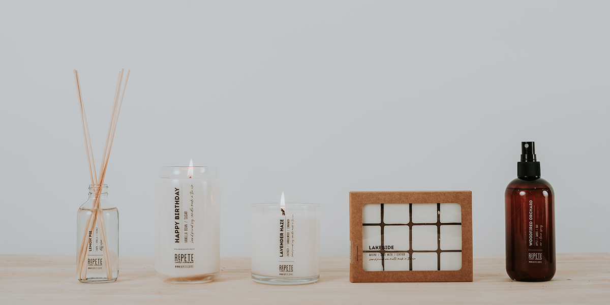 Repete Candle and Coffee Bar Products