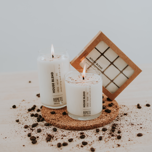 House Blend scented products from Repete Candle and Coffee Bar