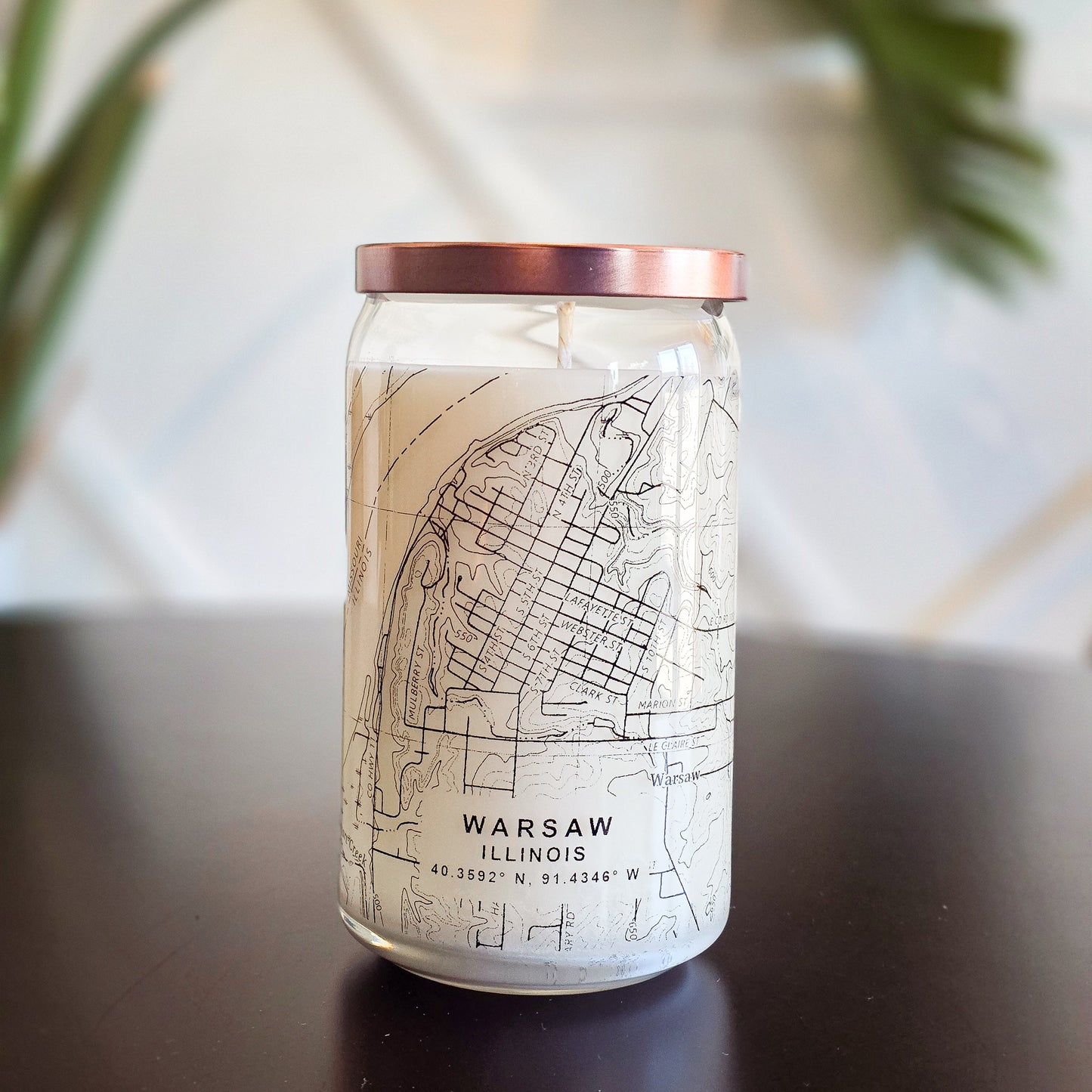 Warsaw, IL Souvenir Candle