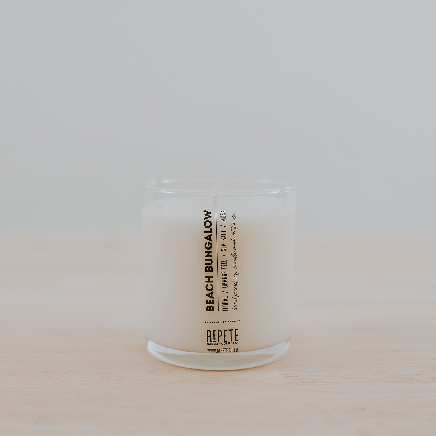 Beach bungalow nine ounce candle at Repete Candle and Coffee Bar
