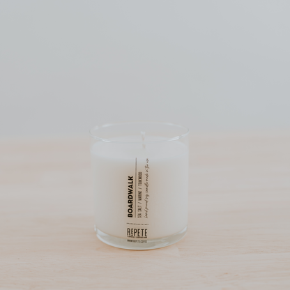 Boardwalk nine ounce candle from Repete Candle and Coffee Bar