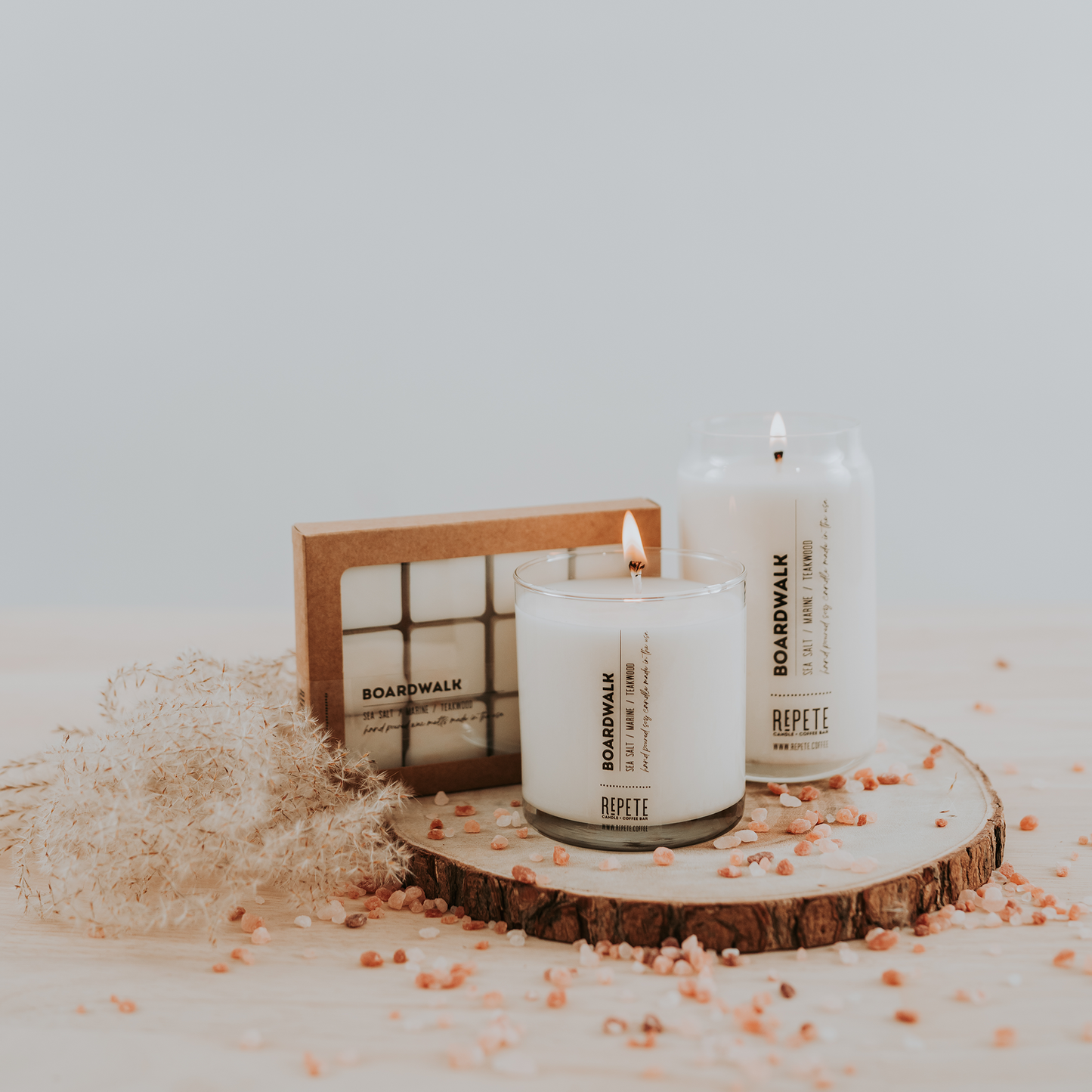 Boardwalk scented products from Repete Candle and Coffee Bar