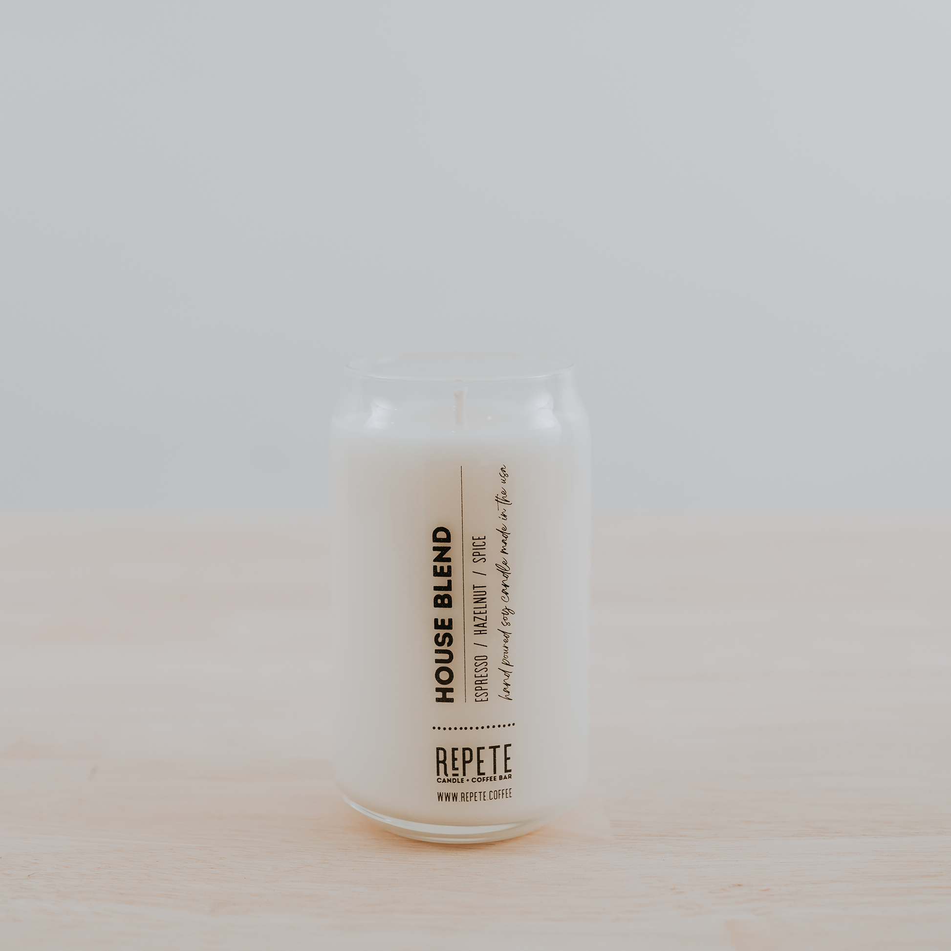 House Blend bar jar from Repete Candle and Coffee Bar