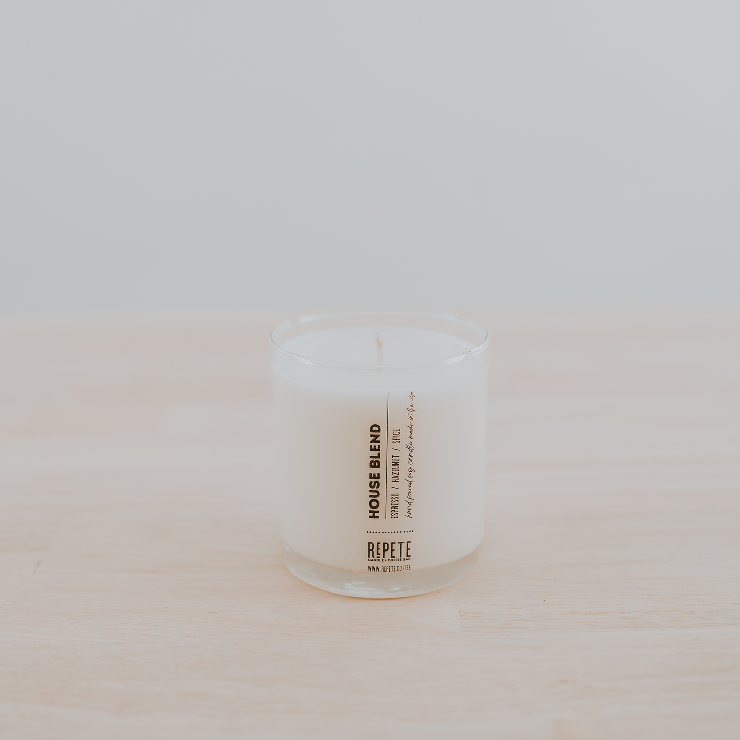House Blend nine ounce candle from Repete Candle and Coffee Bar
