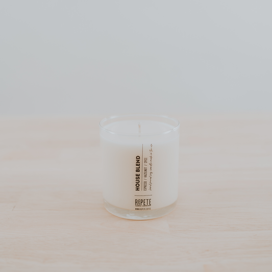 House Blend nine ounce candle from Repete Candle and Coffee Bar