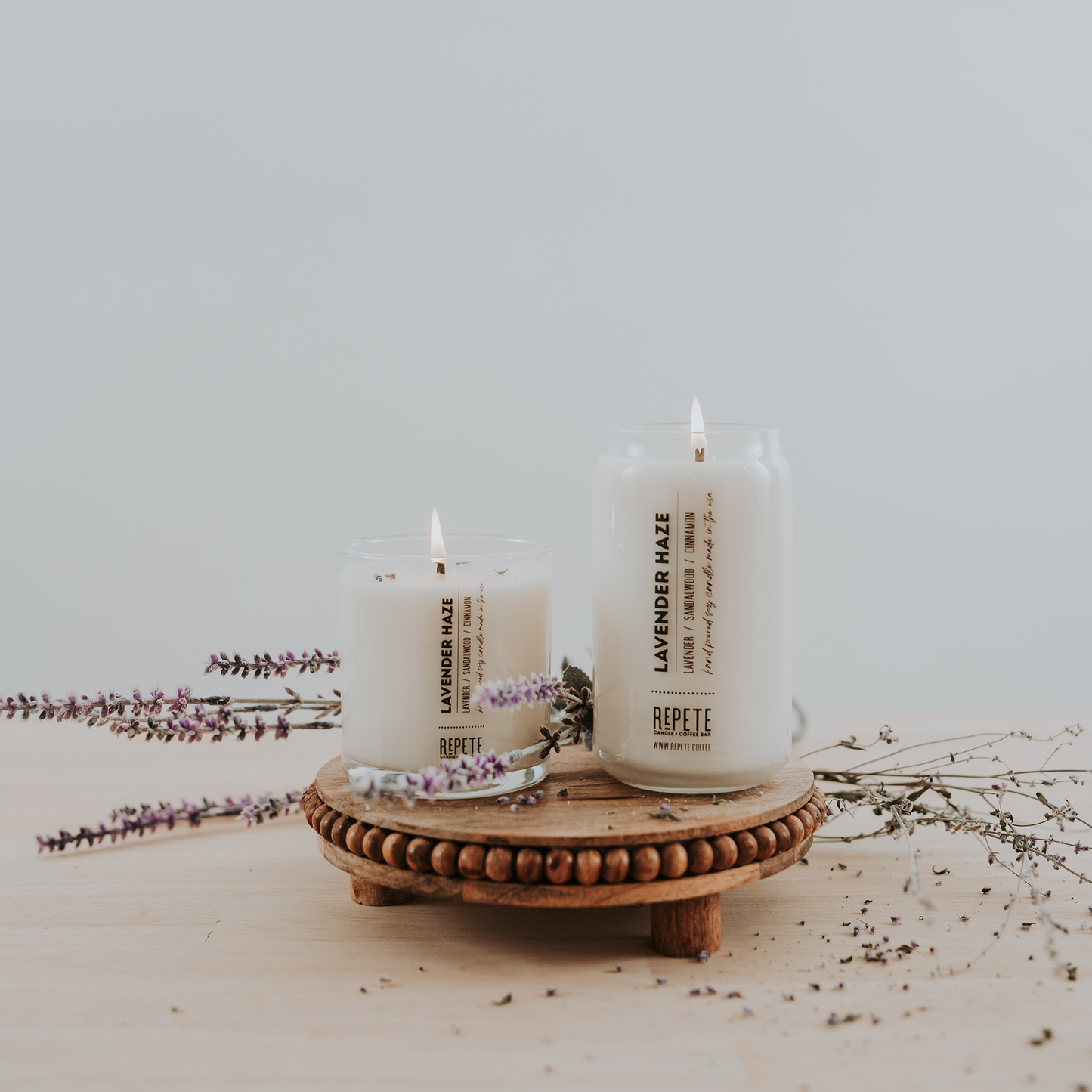 Lavender Haze candles from Repete Candle and Coffee Bar