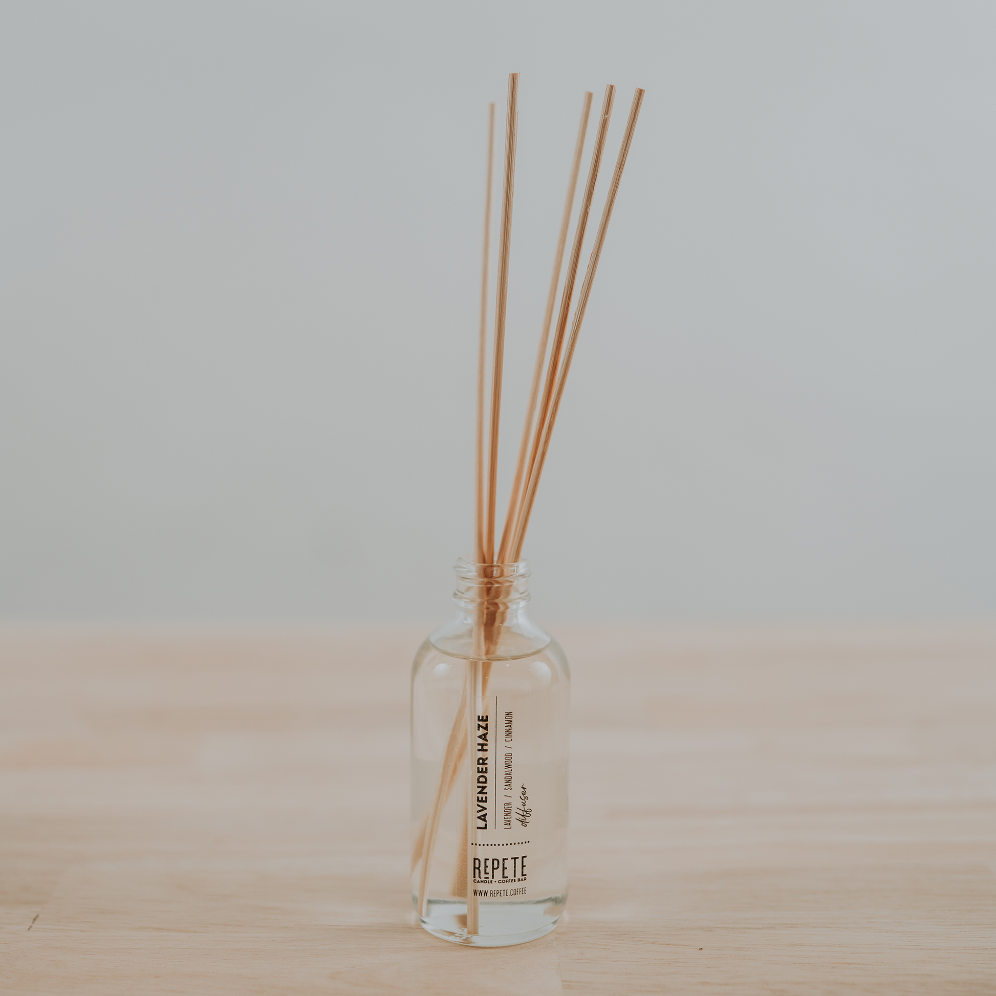 Lavender Haze diffuser from Repete Candle and Coffee Bar