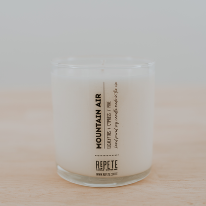 Mountain air nine ounce candle from Repete Candle and Coffee Bar