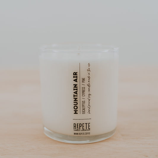 Mountain air nine ounce candle from Repete Candle and Coffee Bar