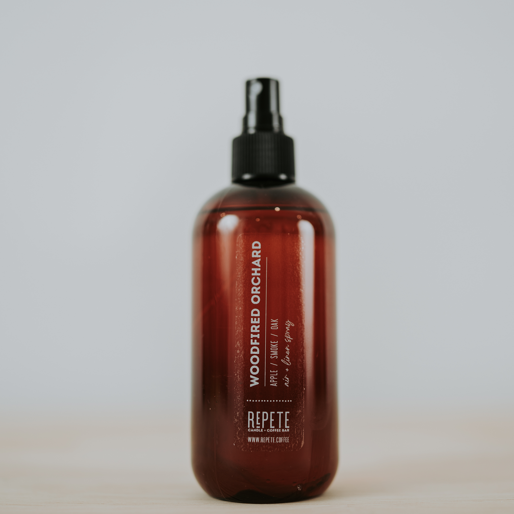 Woodfired Orchard room spray from Repete Candle and Coffee Bar