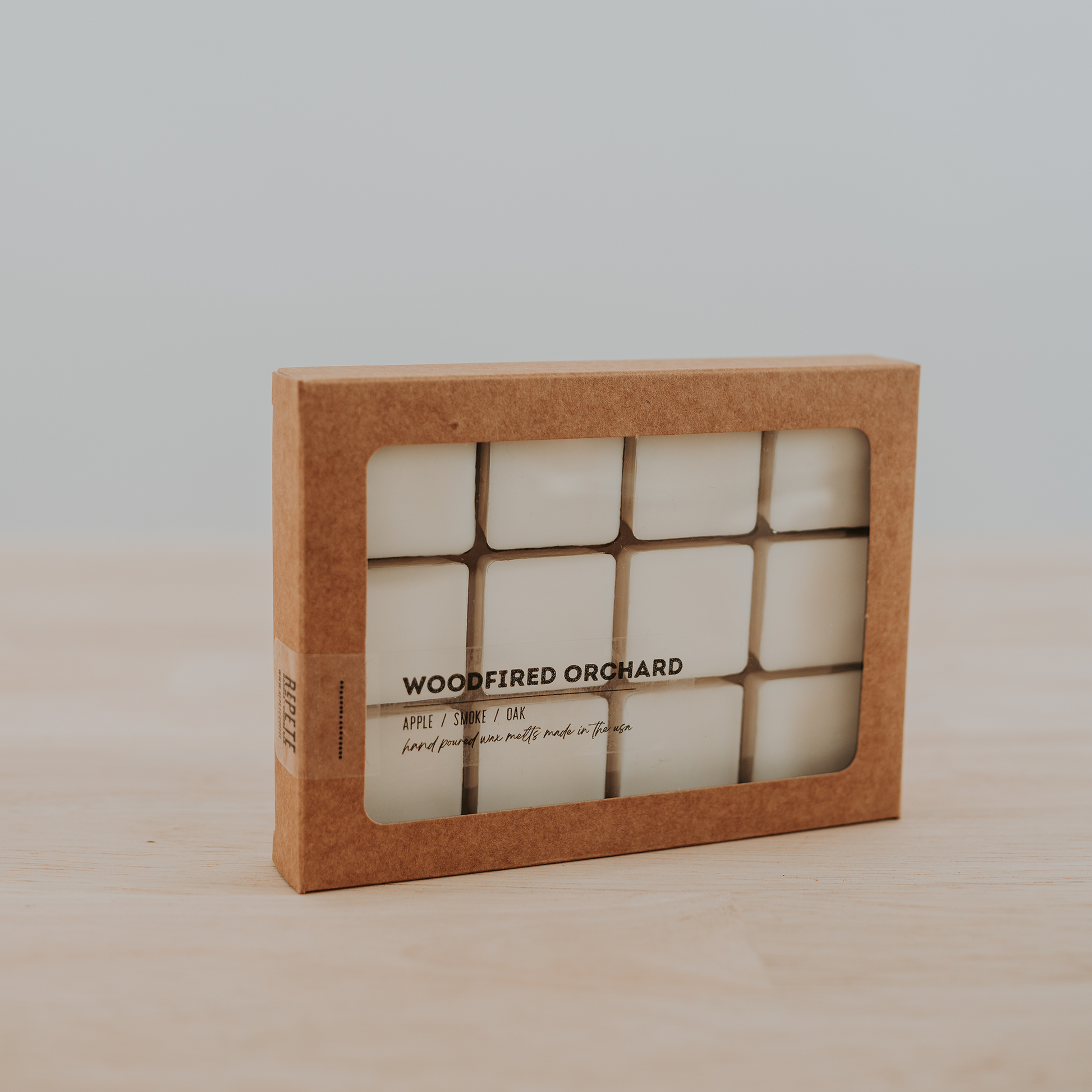 Woodfired wax melts from Repete Candle and Coffee Bar